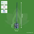 Эмульгирующая насадка в форме бочки 50x8x300 Эмульгирующая насадка в форме бочки 50x8x300