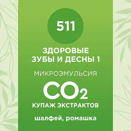 Купаж СО2 экстрактов «Здоровые зубы и десны 1» 10мл Купаж СО2 экстрактов «Здоровые зубы и десны 1» 10мл