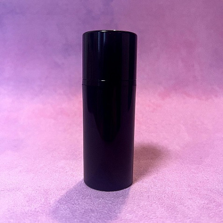 Флакон с вакуумной помпой (широкое горло) черный 50мл Флакон с вакуумной помпой (широкое горло) черный 50мл